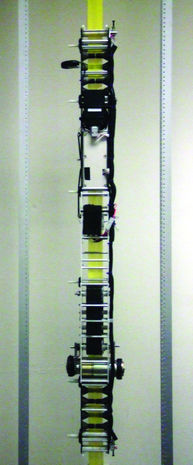 Early LiftPort climber on a vertical ribbon